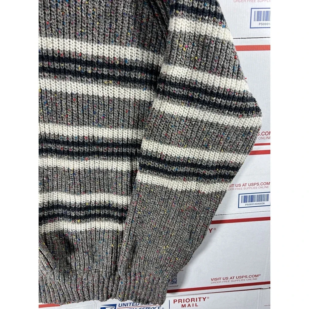 Vintage Concrete‎ 90s Coogi Style Cable Knit Sweater Mens Size L Wool Blend